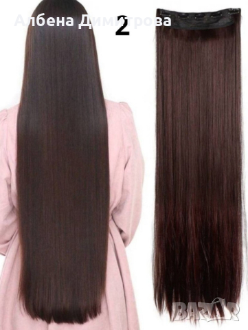 Качествена дълга коса/ цял екстеншън , снимка 5 - Аксесоари за коса - 44989208