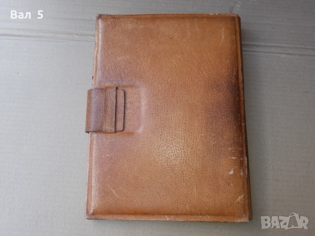 Стара папка - естествена кожа, снимка 2 - Антикварни и старинни предмети - 53153048
