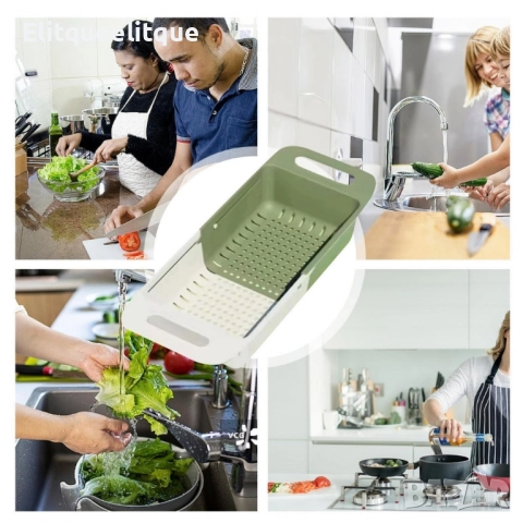 Универсална разтегателна поставка за мивка – здрав и практичен отцедник, снимка 5 - Други стоки за дома - 52188397