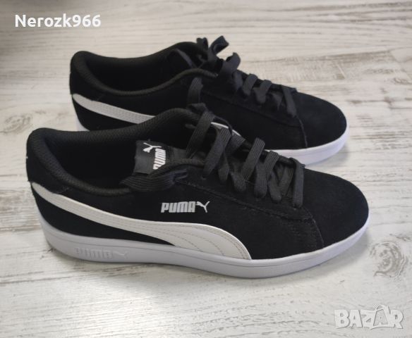 Puma Сникърси Smash v2 Sd Jr Puma Black/Puma White, снимка 2 - Маратонки - 45698482