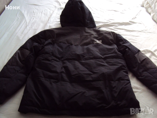 Топло зимно яке мъжко с вата тъмно дин цвят, снимка 15 - Якета - 52627156