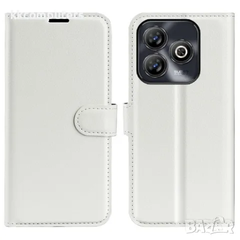 ZTE Blade A75 4G Litchi Texture Wallet Калъф и Протектор, снимка 2 - Калъфи, кейсове - 49889934