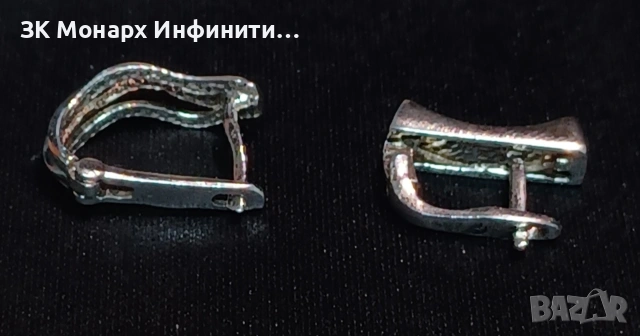Сребърни обеци, снимка 2 - Обеци - 49395867