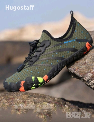 Нови обувки маратонки Barefoot военно зелено 46/47, снимка 3 - Маратонки - 51781978