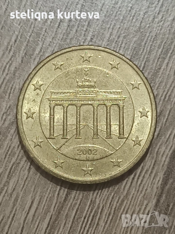 50 euro cent 2002, снимка 2 - Нумизматика и бонистика - 53445831