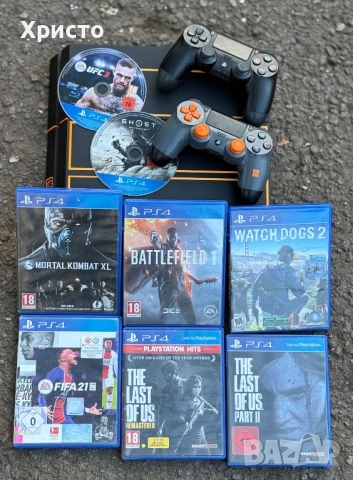 Limited Edition конзола Sony PlayStation 4 1TB Call of Duty Black Ops + 2 бр контролера + 8 игри , снимка 3 - PlayStation конзоли - 52769144