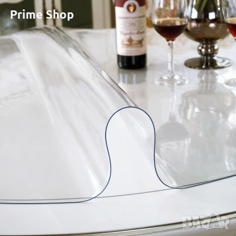 Прозрачен кръгъл протектор за маса OstepDecor, 140 см, 2 мм, снимка 3 - Други - 53748786