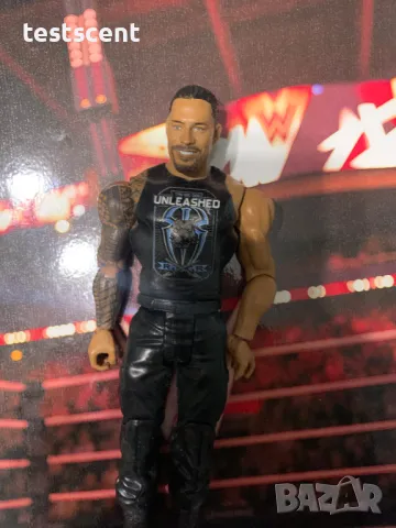 Екшън фигура WWE Roman Reigns Basic Series mattel Роман Рейнс Big Dog The Shield Logo играчка, снимка 3 - Колекции - 48384776