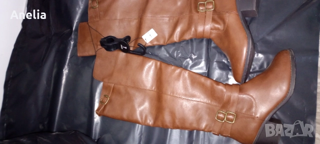 Високи Дамски Зимни Ботуши на дебел ток 38 39 40 , снимка 12 - Дамски ботуши - 52577252