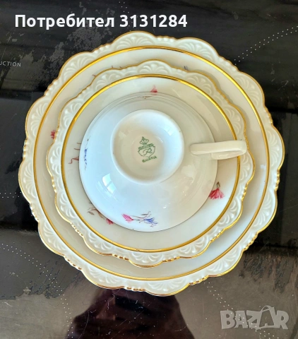 Винтидж Retsch&Co Wunsiedel Bavaria Сет трио за чай кафе, снимка 9 - Сервизи - 53071639