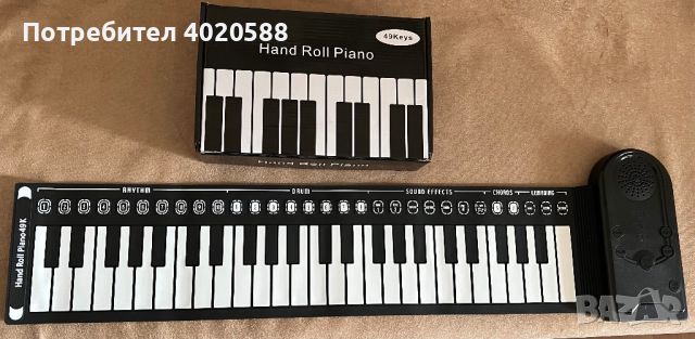 Сгъваемо силиконово пиано с 49 клавиша, снимка 1 - Пиана - 46022771
