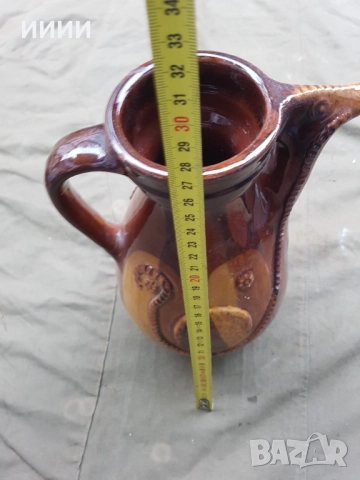 Глинена кана чайник, снимка 4 - Антикварни и старинни предмети - 52308335