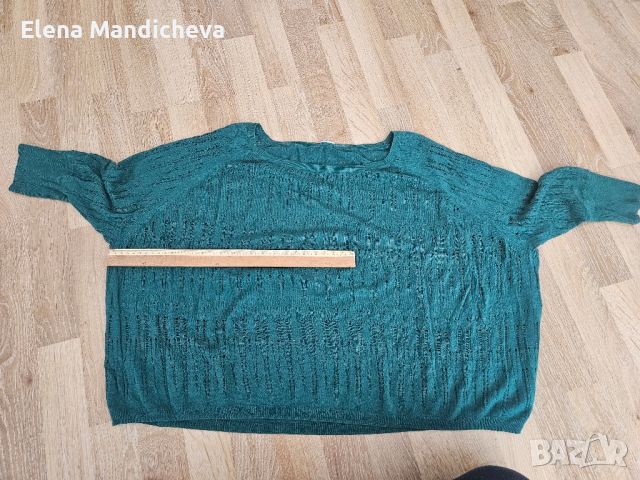 Лек и мек плетен пуловер блуза топ на дупки  L XL XXL размер, снимка 7 - Блузи с дълъг ръкав и пуловери - 45792522