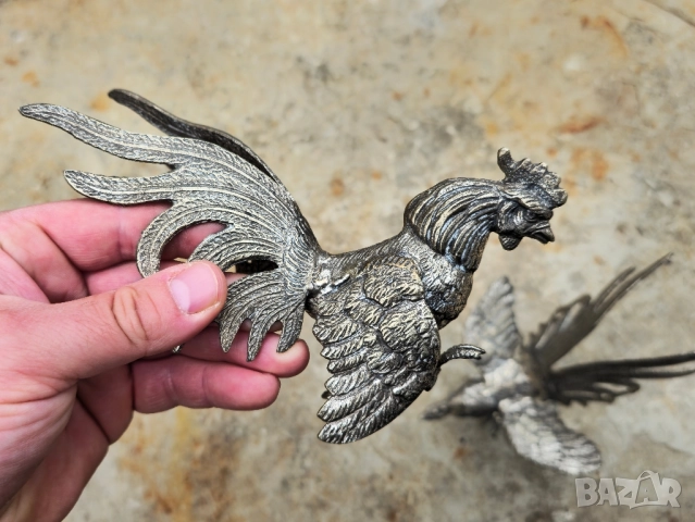 2-броя Бронзови Бойни Петли, снимка 8 - Декорация за дома - 52033419