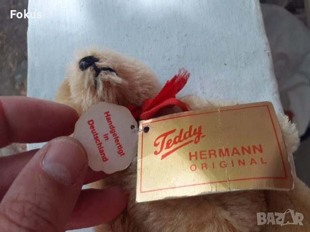 Оригинално плюшено мече Teddy Hermann, снимка 3 - Антикварни и старинни предмети - 46590517