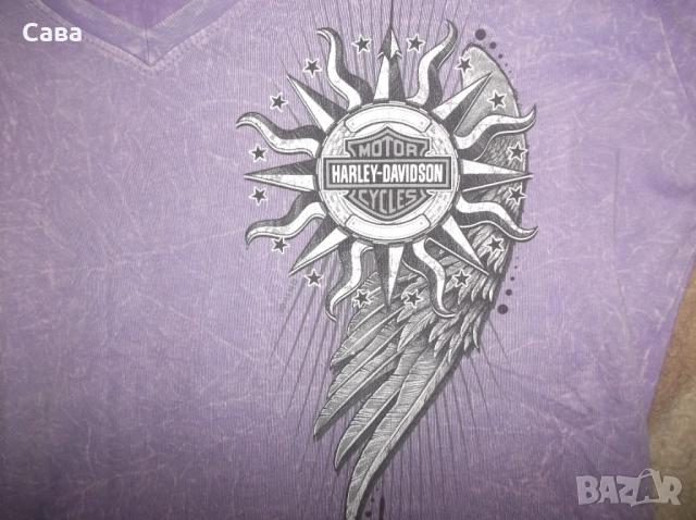 Тениска HARLEY-DAVIDSON  дамска,М-Л, снимка 3 - Тениски - 51597247