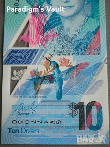Банкнота - Източни Кариби - 10 долара UNC | 2019г., снимка 3 - Нумизматика и бонистика - 45232291