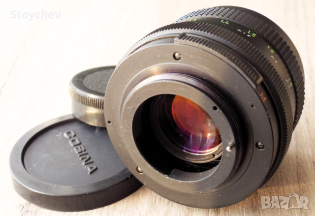 Обектив MC Pentacon 50mm 1:1.8. Резба М42, снимка 3 - Обективи и филтри - 53701806