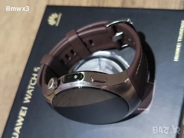 Huawei watch 5 Titanium Leather Esim, снимка 5 - Смарт часовници - 53905745