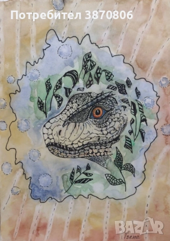 Рисунки, зентангъл, акварел