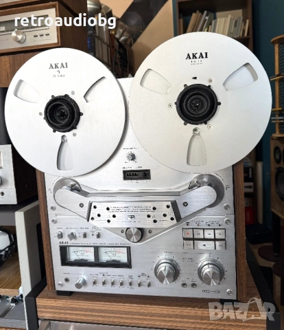 🔈ТОП колекционерски ролков магнетофон AKAI GX-635 DB + набове + ролки + оригинален капак🔈