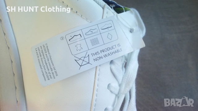 LACOSTE White Leather Shoes Размер EUR 39 / UK 5,5 обувки естествена кожа 327-14-S, снимка 12 - Маратонки - 52639312