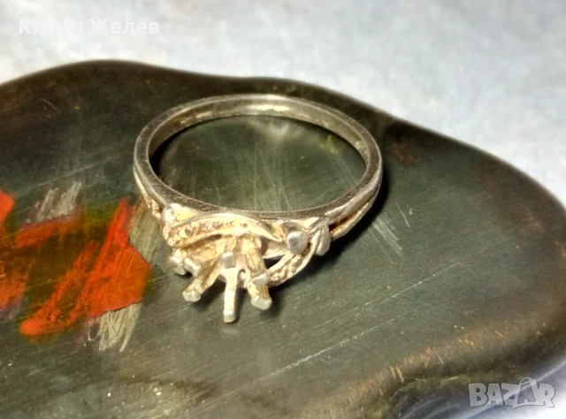 СТАР СРЕБЪРЕН ПРЪСТЕН СРЕБРО ВИСОКА ПРОБА ХУДОЖЕСТВЕНА МАЙСТОРСКА ФИНА РЪЧНА РЕТРО ИЗРАБОТКА 41511, снимка 2 - Антикварни и старинни предмети - 50542265
