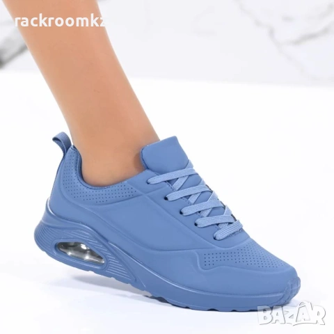 Сини дамски маратонки с въздушна камера D9157-8 Dark blue