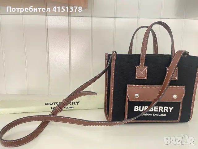 Burberry tote mini, снимка 2 - Чанти - 47379116