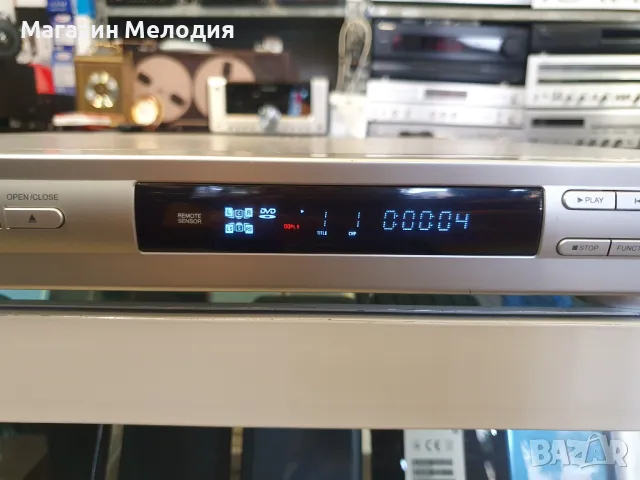 ДВД с вграден усилвател / DVD SHARP HT-CN410DVH / Усилвател с тунер. Има и aux. В отлично техническо, снимка 6 - Плейъри, домашно кино, прожектори - 46974092