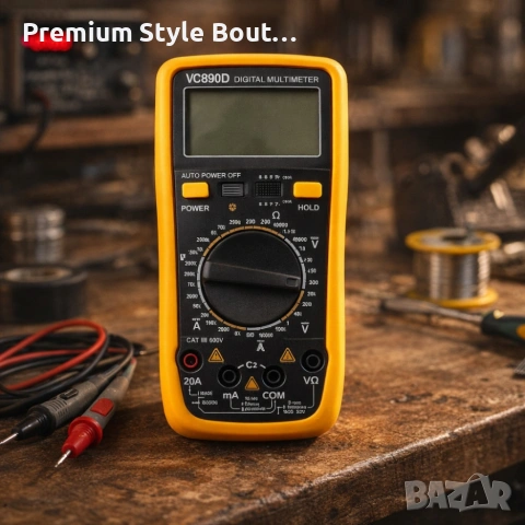 Цифров мултицет - за професионална и домашна употреба DT-890D и VC890 C+, снимка 4 - Друга електроника - 53801237