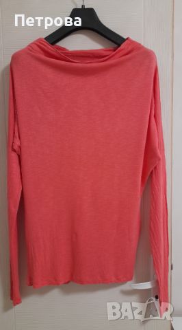 Дамска блуза корал, снимка 2 - Блузи с дълъг ръкав и пуловери - 45241691