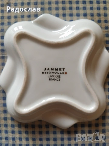 стар порцеланов пепелник LIMOGES France , снимка 2 - Други - 54089912