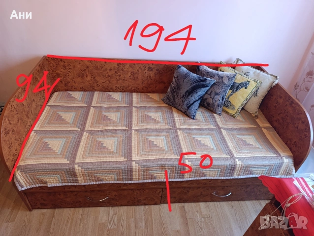 Комплект единично легло с матрак рамка и място за съхранение, снимка 6 - Спални и легла - 53753886