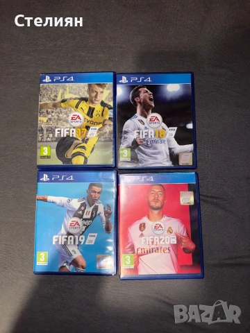 Здравейте, продавам 4 игри на FIFA за Playstation 4