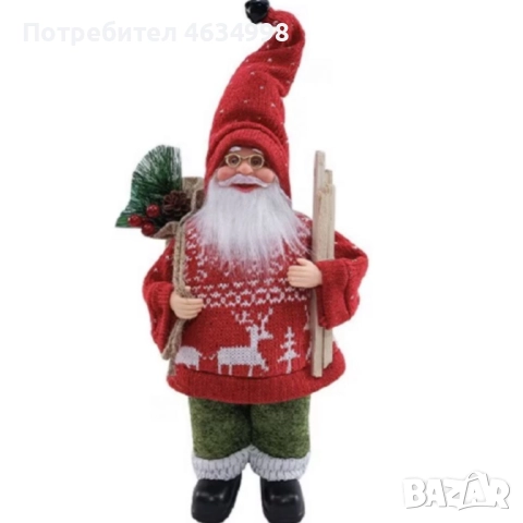 Празнична фигура Дядо Коледа – Идеална украса за дома и подарък, снимка 2 - Декорация за дома - 52579381
