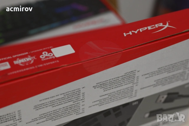 Продавам HyperX Alloy origins, механични клавиатури с cherry red суичове, снимка 6 - Клавиатури и мишки - 53430463