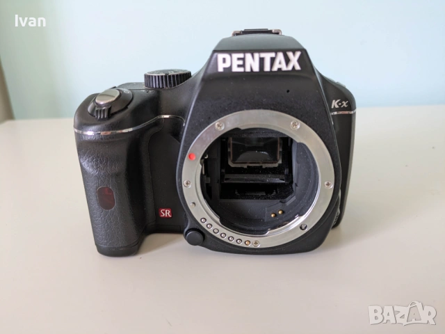 Нов Pentax K-X 12.4MP цифров DSLR фотоапарат с 18-55 AL обектив - пъллен комплект, снимка 6 - Фотоапарати - 53745349