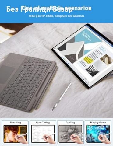 Нов Стилус Surface Pro с USB-C Бързо Зареждане и LED Индикатор Писалка таблет, снимка 8 - Друга електроника - 45469365