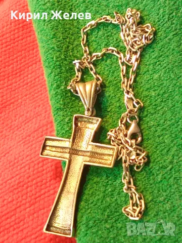 ГОЛЯМ СРЕБЪРЕН КРЪСТ РАЗПЯТИЕ СРЕБРО 925 с РЕТРО СРЕБЪРНА ВЕРИЖКА СРЕБРО 925 АРТ ИЗРАБОТКА 39982, снимка 18 - Колиета, медальони, синджири - 49351535
