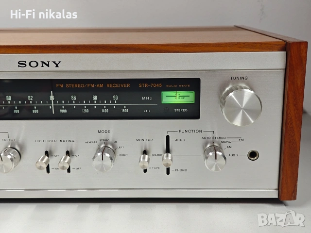 ретро стерео усилвател ресийвър Hi-Fi SONY STR-7045, снимка 2 - Ресийвъри, усилватели, смесителни пултове - 53645458