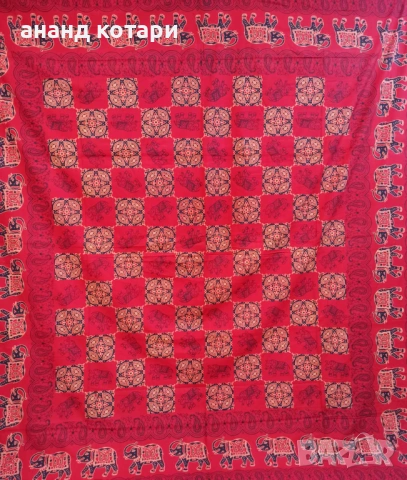 Ръчно изработени индийски чаршафи-34,35,36,37,38, снимка 4 - Покривки за легло - 38244314