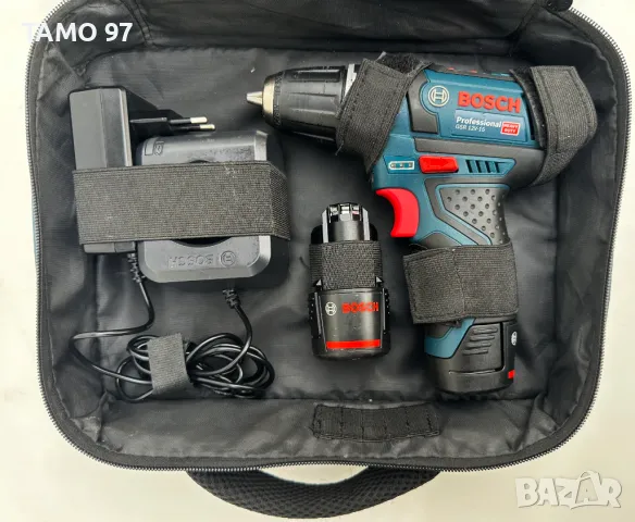 BOSCH GSR 12V-15 - Акумулаторен винтоверт 2x12V 2.0Ah, снимка 2 - Винтоверти - 48936306