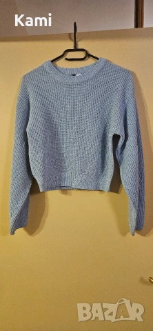 Светло син пуловер HM, XS размер