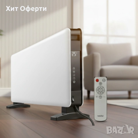 Voltz Конвектор 2000W LED, WiFi TUYA, снимка 6 - Отоплителни печки - 53146101