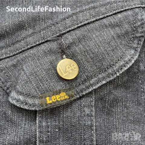 Дамско дънково Яке LEE Blue Vintage Denim Slim Fit, размер XL, снимка 5 - Якета - 52262261