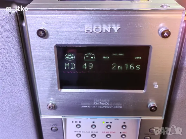 SONY CMT-MD1 Mini Disk , снимка 12 - Аудиосистеми - 49785421