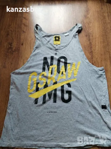 g-star flank long r tanktop - страхотен мъжки потник Л , снимка 4 - Тениски - 50058678