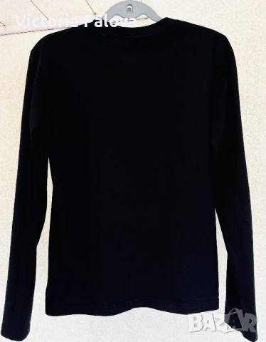 Черна блуза Dior стил, плътен памук, отлична изработка, унисекс, снимка 6 - Блузи с дълъг ръкав и пуловери - 53929208