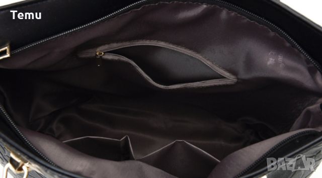 Комплект от 6 броя луксозни дамски чанти /Цвят: Черен;, снимка 6 - Чанти - 46467074